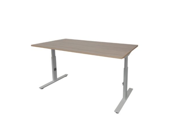 Schaffenburg - Linesto Plus - Bureau - hoogte instelbaar - Havana - optie aanbouw - Afbeelding 1