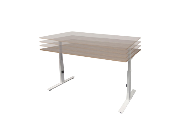 Schaffenburg - Linesto Plus - Bureau - hoogte instelbaar - Havana - optie aanbouw - Afbeelding 5